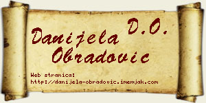 Danijela Obradović vizit kartica